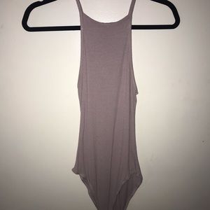 purple bodysuit